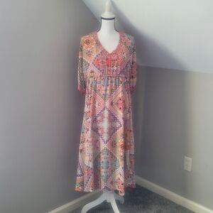 Johnny Was Jade Thalia Silk Dress